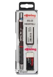 Rotring Tikky 0.7 mm Min Silgi Hediyeli Bordo Versatil Kalem