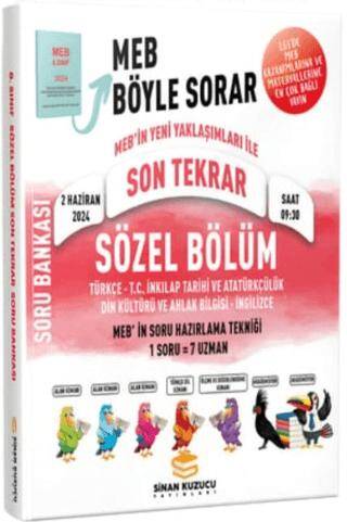 Sinan Kuzucu LGS Son Tekrar Sözel Bölüm Soru Bankası