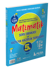 Muba 5. Sınıf Matematik Soru Bankası + Yazılıya Hazırlık Soruları 2'Si 1 Arada