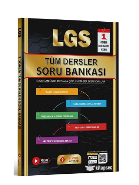 Sonuç 8.Sınıf LGS Tüm Dersler 1. Dönem Soru Bankası