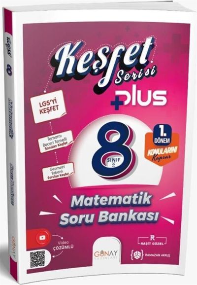 Günay Yayıncılık 8.sınıf Keşfet Plus Serisi Matematik Soru Bankası (1. Dönem)