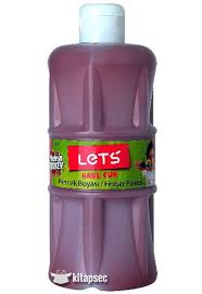  LETS PARMAK BOYASI 500 ML KAHVERENGİ | Lets | 8680679801584 | 