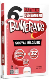 Günay 6.Sınıf Bumerang 32 Haftalık Sosyal Bilgiler Denemeleri