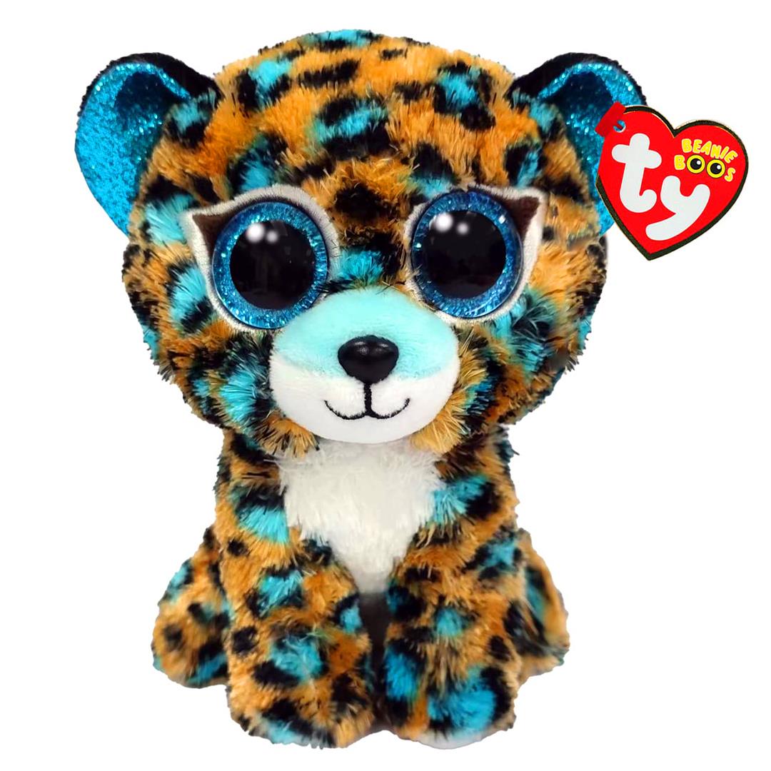 MEGA TY PELÜŞ LEOPAR COBALT 36691 15 CM