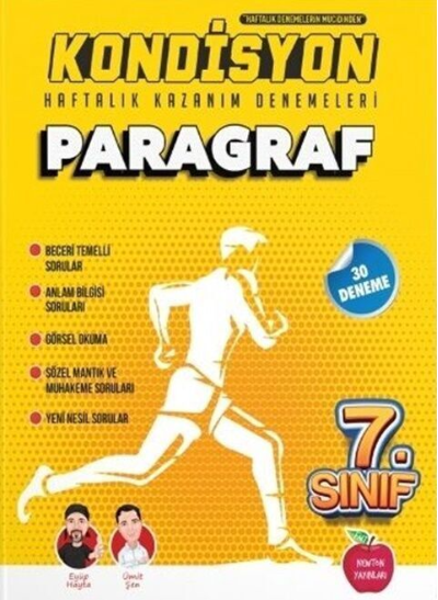  Newton Yayınları 7 Sınıf Paragraf Kondisyon Haftalık Kazanım Denemeleri | Newton Yayınları | 9786259981499 | 