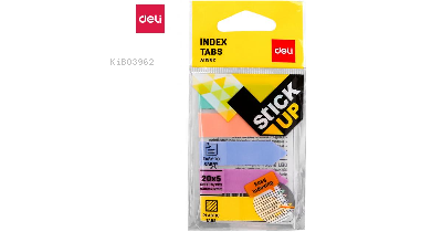 Deli Yapışkanlı Not Şerit 44×12mm 5*20yp