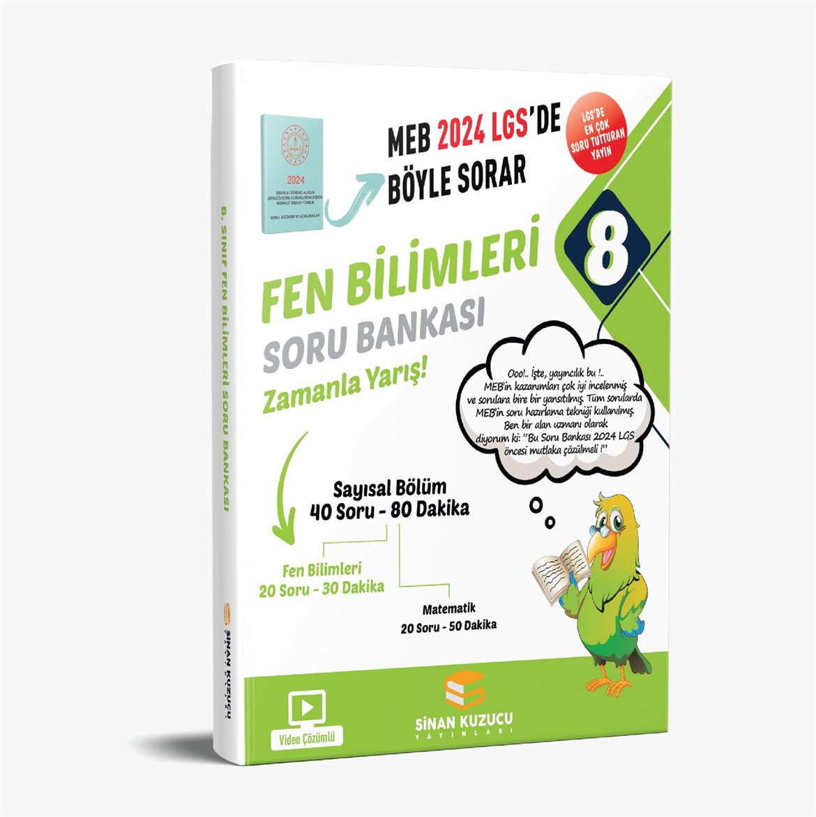  Sinan Kuzucu Yayınları 8Sınıf LGS İlk Dönem Son Tekrar Sayısal Bölüm Fen Bilimleri Soru Bankası | Sinan Kuzucu | 9786057273888 | 