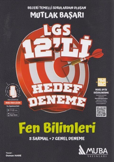 Muba Yayınları 8. Sınıf LGS Fen Bilimleri 12 li Hedef Deneme