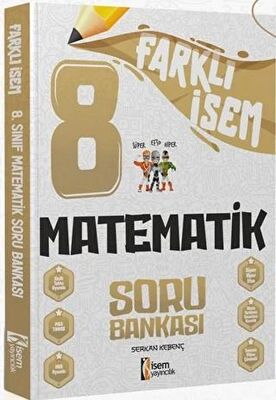  Yayıncılık 8 Sınıf Farklı İsem Matematik Soru Bankası | İsem Yayıncılık (Hazırlık) | 9786052867747 | 