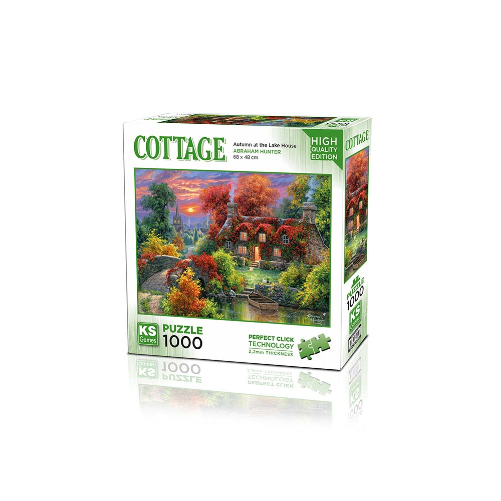 KS Autumn at the Lake House 1000 Parça Puzzle