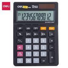 Deli M01320 Hesap Makinesi 12 Hane Siyah