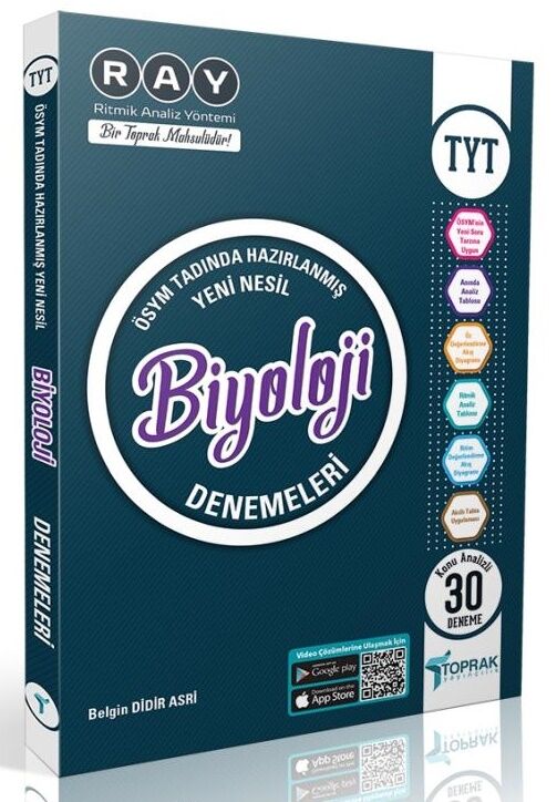 Toprak Yayınları Tyt Biyoloji Deneme Kitabı