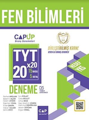 Çap Yayınları TYT Fen Bilimleri 20 x 20 Up Deneme