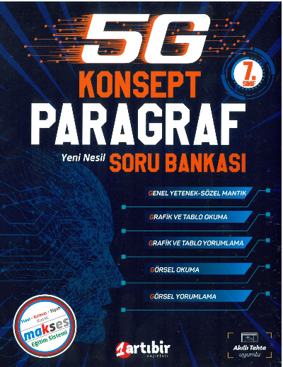  Artıbir 7Sınıf 5G Konsept Paragraf Soru Bankası | Artıbir | 9786057082008 