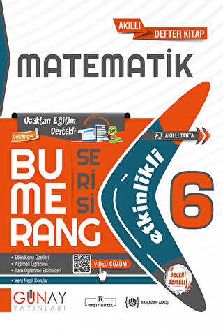 Günay Yayınları 6. Sınıf Matematik Bumerang Soru Bankası