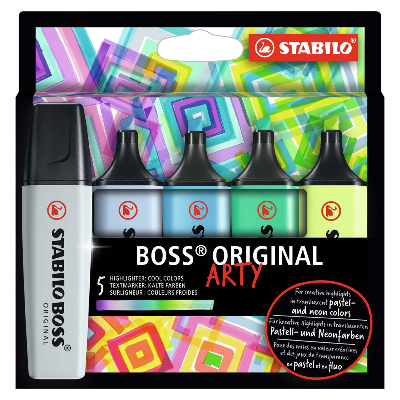  Stabilo Boss Fosforlu Kalem Soguk Renkler 5 Renk | Stabilo | 4006381577755 | 