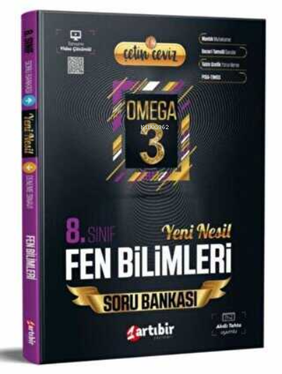  Artıbir 8Sınıf Çetin Ceviz Omega 3 Fen Bilimleri Soru Bankası | Artıbir | 9786058046498 
