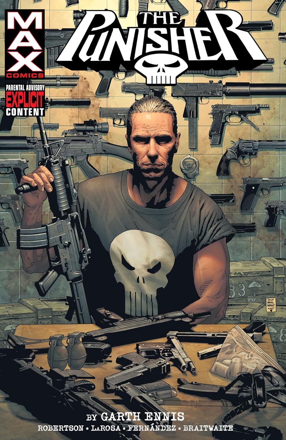  PUNISHER MAX BY GARTH ENNIS OMNIBUS VOL 1 BRADSTREET COVER [NEW PRINTING] (Punisher Max Omnibus) | Marvel Comics | 9781302957711 | 