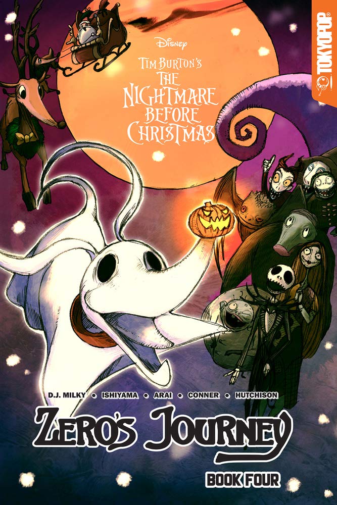  9781427859099 | Disney Manga Tim Burtons The Nightmare Before Christmas Zeros Journey Graphic Novel Book 4 | Tokyopop | DJ Milky  