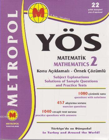 YÖS Matematik 2 Konu Açıklamalı Örnek Çözümlü