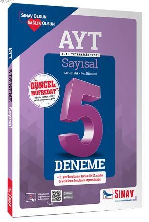 Sınav Yayınları AYT Sayısal Çözümlü 5 Deneme Sınav 