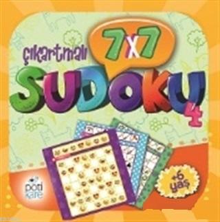 7x7 Çıkartmalı Sudoku - 4 (Çıkartmalı)