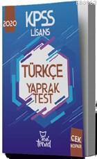 2020 KPSS Türkçe Yaprak Test