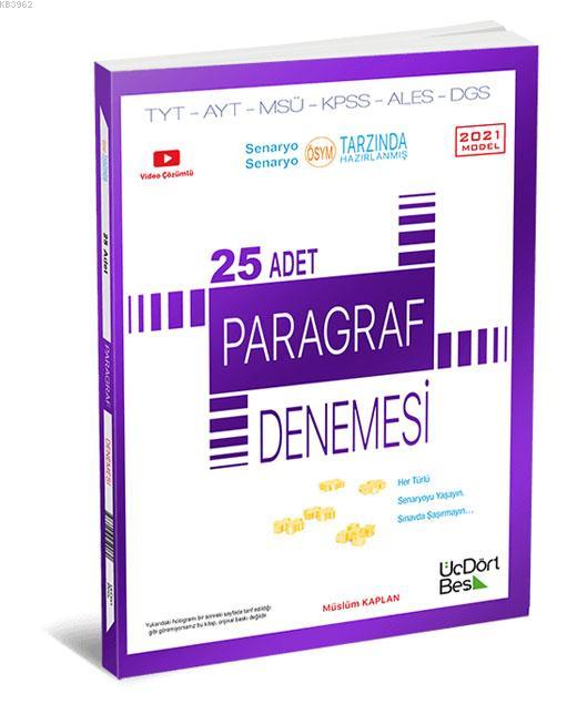 Tüm Adaylar için 25 li Paragraf Denemesi - 2021