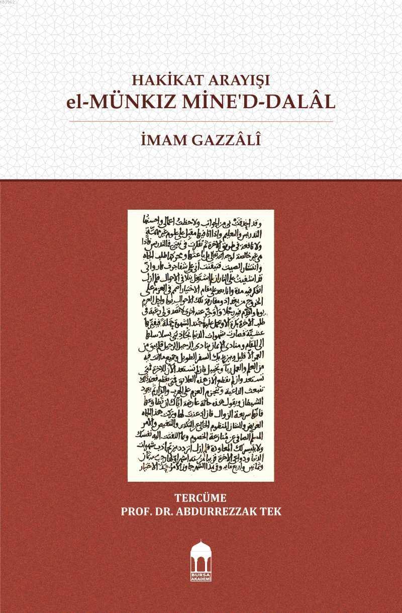 Hakikat Arayışı el-Münkız Mine'd-Dalâl (Türkçe=Arapça) Karşılıklı  (Sıvama)