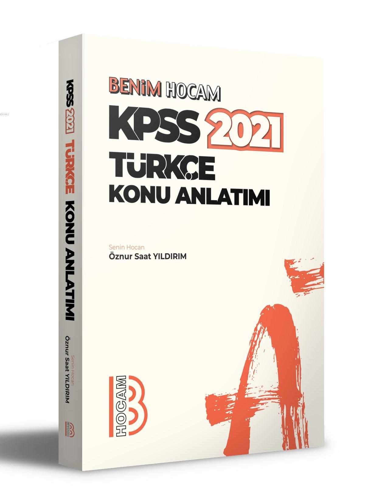 2021 KPSS Türkçe Konu Anlatımı Benim Hocam Yayınları