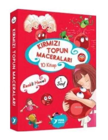 Kırmızı Topun Maceraları (10 Kitap Takım) 1. Sınıf El Yazılı Renkli Heceli