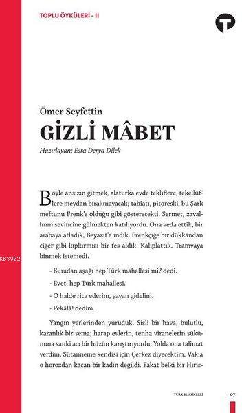 Gizli Mabet - Toplu Öyküleri 2