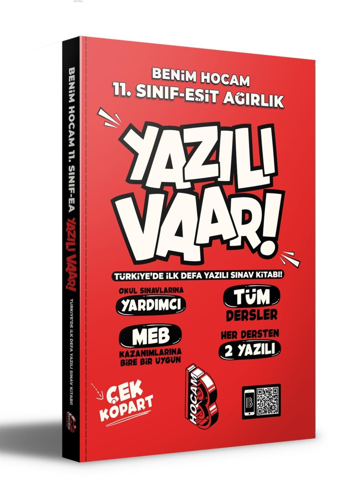 11.Sınıf Eşit Ağırlık Yazılı Var Benim Hocam Yayınları