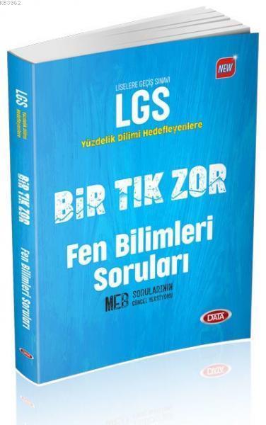 Data Yayınları 8. Sınıf LGS Bir Tık Zor Fen Bilimleri Soruları Data 