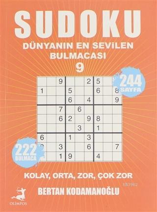 Sudoku - Dünyanın En Sevilen Bulmacası 9 Kolay Orta Zor Çok Zor