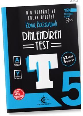 Eker Test Yayınları 5. Sınıf Din Kültürü ve Ahlak Bilgisi Dinlendiren Test Denemoji Deneme 2 Hediyeli Eker Test 