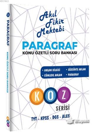 Tonguç Akıl Fikir Mektebi Paragraf Soru Bankası