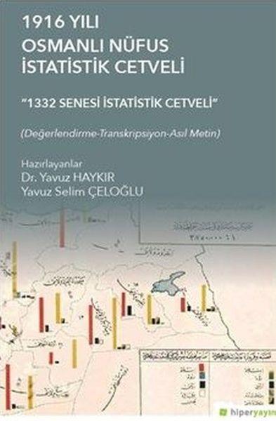 1916 Yılı Osmanlı Nüfus İstatistik Cetveli 1332 Senesi İstatistik Cetveli