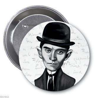 Franz Kafka Karikatür Rozet