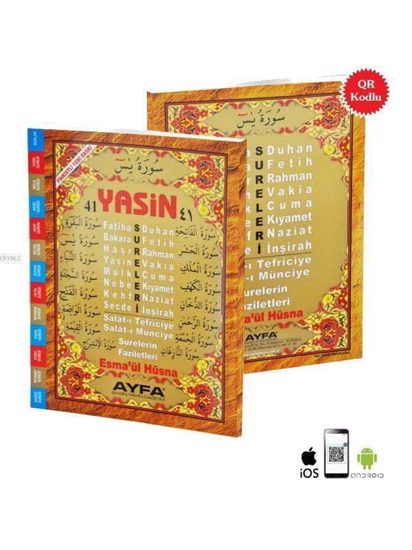 41 Yasin (Ayfa-010, Orta Boy, Fihristli, Arapça)