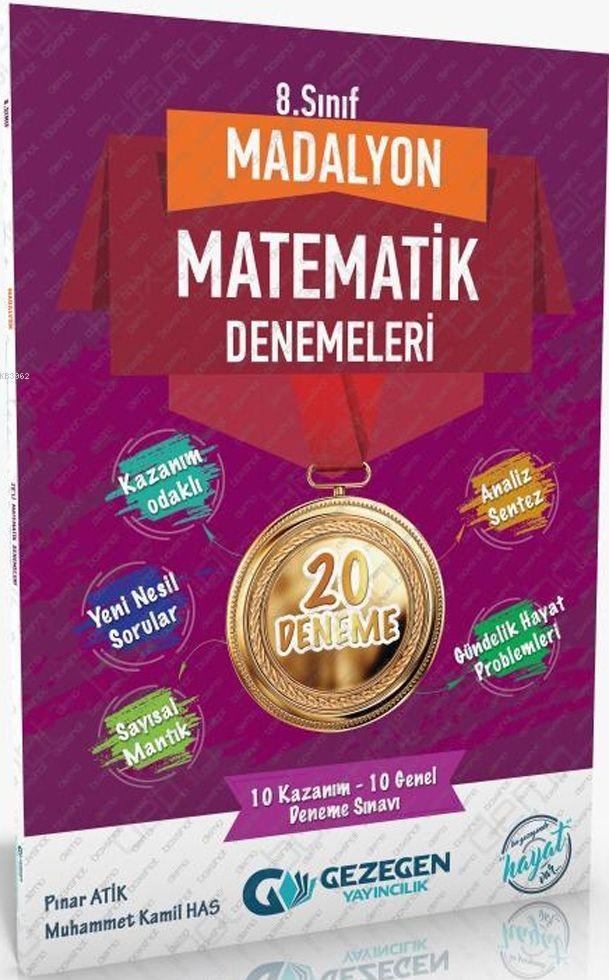 Gezegen Yayınları 8. Sınıf LGS Matematik Madalyon Denemeleri Gezegen 