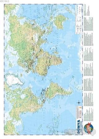 Dünya Siyasi-Fiziki Haritası 50x70
