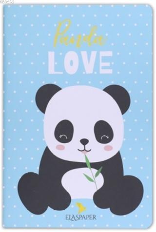Panda Love Mavi Defter