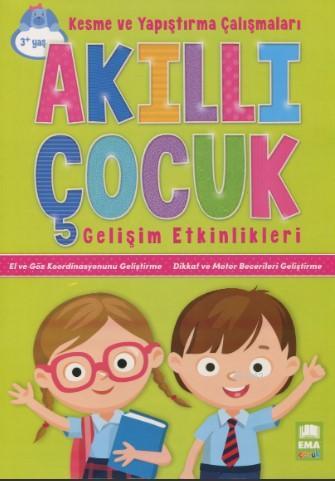 Akıllı Çocuk Kesme ve Yapıştırma Çalışmaları Gelişim Etkinlikleri 3+