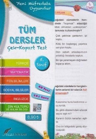 2.Sınıf Tüm Dersler Çek Kopart Yaprak Test