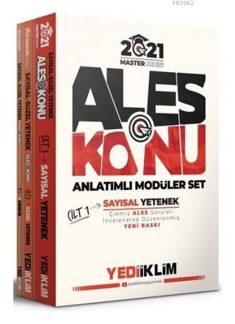 Yediiklim 2021 ALES Konu Anlatımlı Modüler Set Tamamı Renkli 3 Cilt Master Serisi