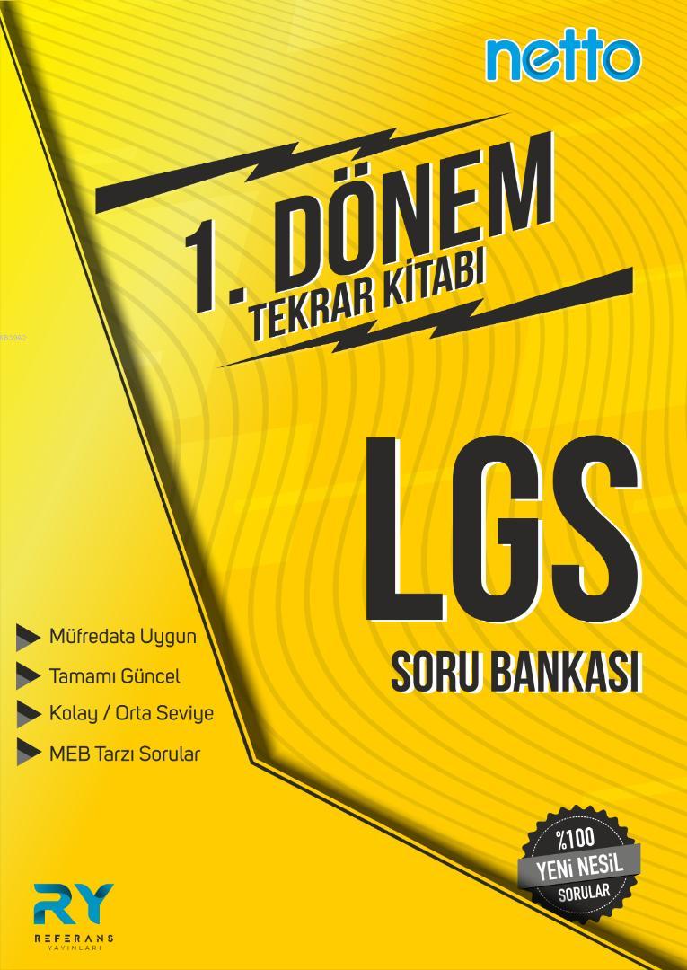 Referans Yayınları Netto LGS 8.Sınıf Soru Bankası 1.Dönem Tekrar Kitabı