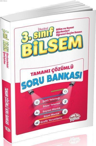 Editör Yayınları 3. Sınıf Bilsem Tamamı Çözümlü Soru Bankası Editör 