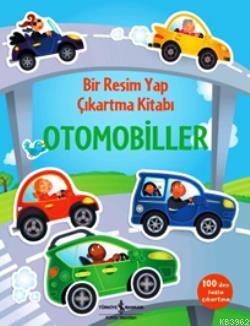 Bir Resim Yap Çıkartma Kitabı - Otomobiller