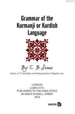 Grammar Of The Kurmanji or Kurdish Language